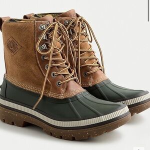 J Crew Sperry Ice Bay boots For Men Size 8.5 With Thinsulate NWOT